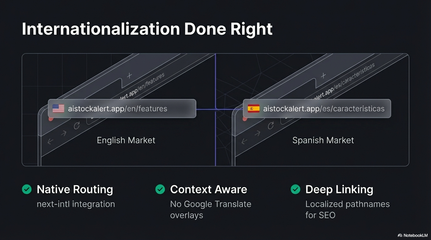 Internationalization Done Right — native routing, localized pathnames for SEO